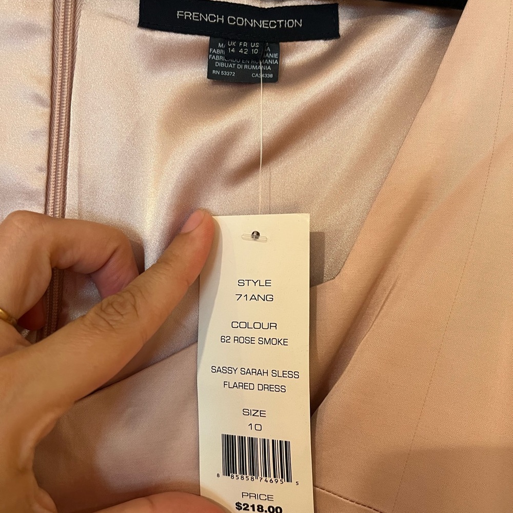 NWT French Connection Sassy Sara Sless Flared Dress Size 10 - Picture 5 of 8
